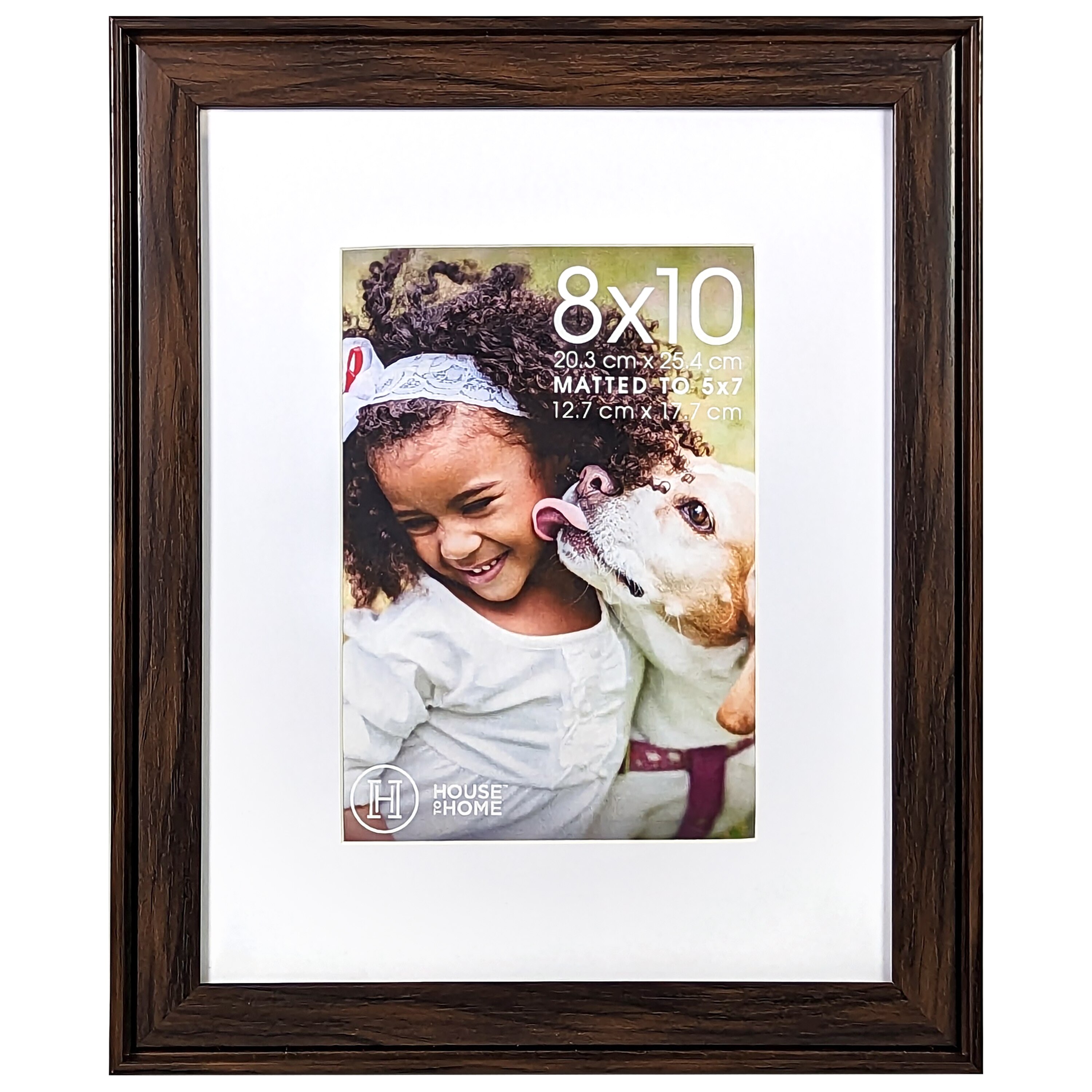 House to Home Harbortown Carrie Walnut Picture Frame, 8x10