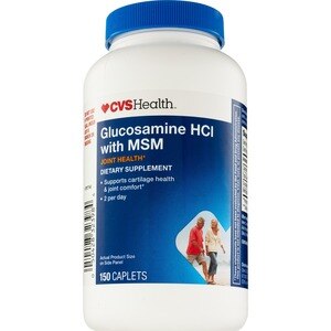 CVS Health Glucosamine HCI with MSM Caplets, 150 CT