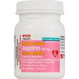 CVS Health Adult Low Dose Aspirin 81 MG Chewable Tablets, Cherry, thumbnail image 2 of 7