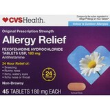 CVS Health 24HR Non Drowsy Allergy Relief Fexofenadine HCl Tablets, thumbnail image 1 of 5