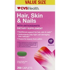 CVS Health Hair, Skin and Nails Tablets, 200 CT