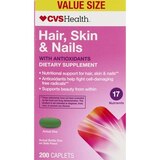 CVS Health Hair, Skin and Nails Tablets, 200 CT, thumbnail image 1 of 5