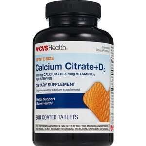 CVS Health Calcium Citrate + D3 Tablets, 200 CT
