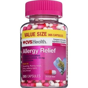 CVS Health Allergy Relief Diphenhydramine Capsules