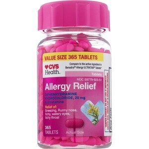 CVS Health Allergy Relief Diphenhydramine Tablets