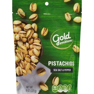 Gold Emblem Salt & Pepper Natural Pistachios, 8 oz