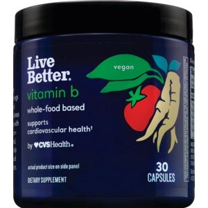 Live Better B Complex, Whole Food Based, 30 CT