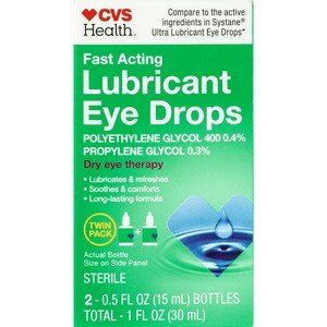 CVS Health Lubricating Eye Drops Twin Pack, 0.33 OZ