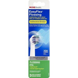 CVS Health EasyFlex Flossing Antibacterial Replacement Brush Heads