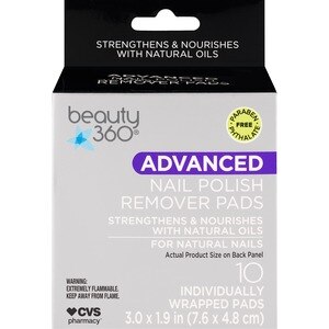 one+other Advanced Nail Polish Remover Pads, 10CT