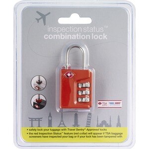 Conair Inspection Status Combination Lock, 1.7 OZ