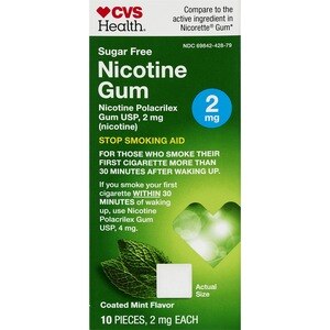 CVS Health Sugar Free Nicotine Gum, Mint