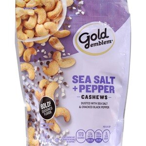 Gold Emblem Salt & Pepper Cashews, 8 oz