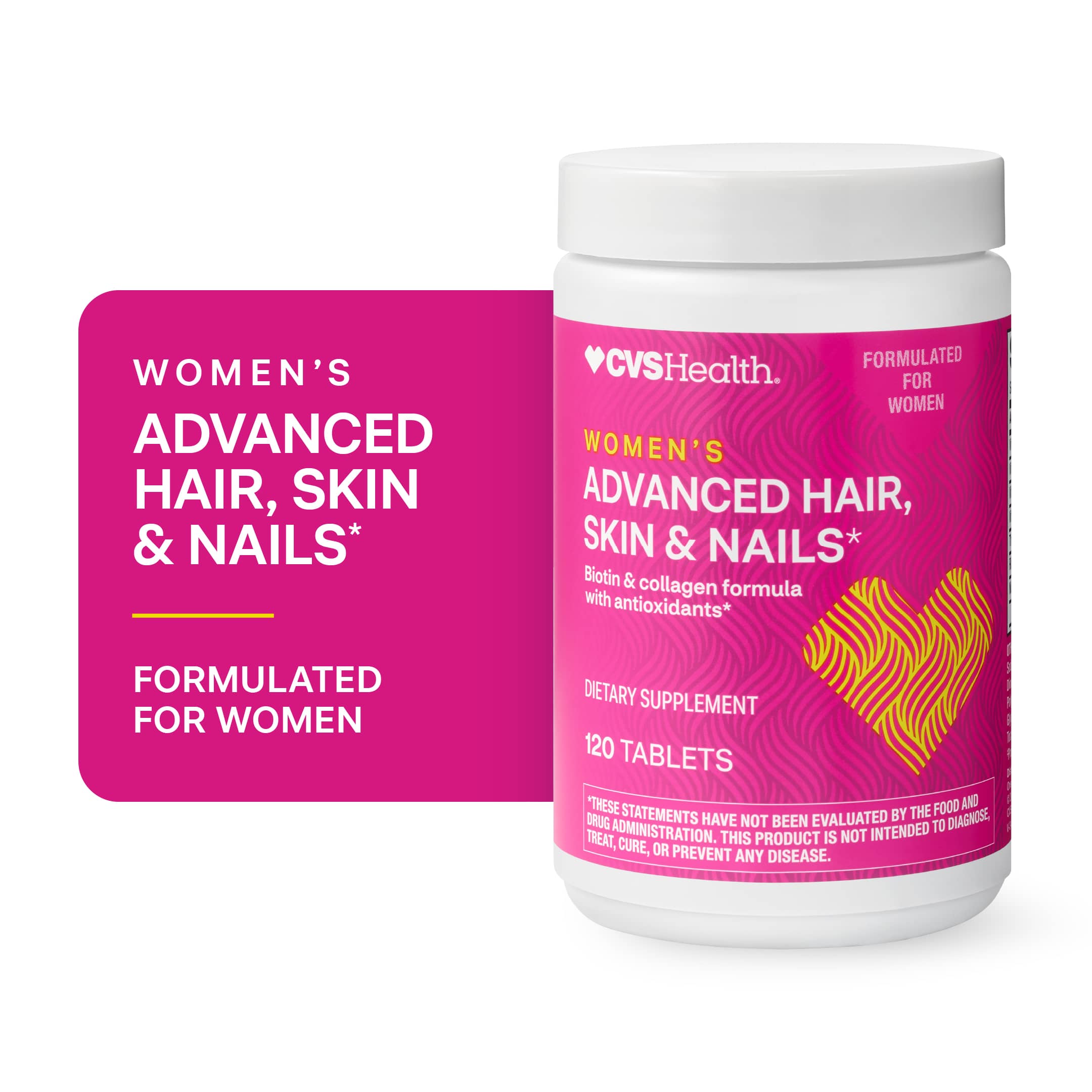 CVS Health Women's Advanced Hair, Skin & Nails*, 120CT