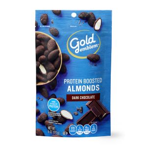 Gold Emblem Protein Boosted Dark Chocolate Almonds, 6 OZ