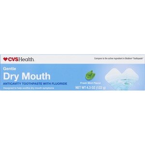 CVS Health Gentle Dry Mouth Anticavity Fluoride Toothpaste, Fresh Mint