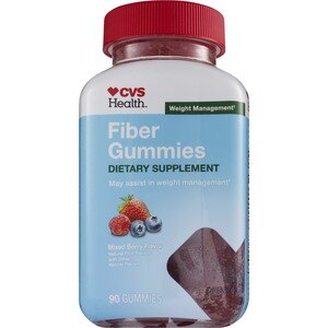 CVS Health Fiber Gummies, Mixed Berry