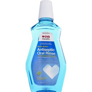 CVS Health Alcohol Free Multi-Action Antiseptic Oral Rinse, Fresh Mint