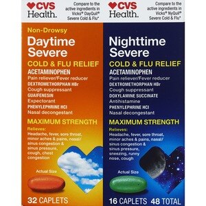 CVS Health Daytime and Nighttime Multi-Symptom Cold & Flu Relief