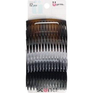 Scunci Side Combs, Assorted Colors