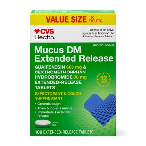 CVS Health 12HR Mucus DM Extended Release Cough Tablets