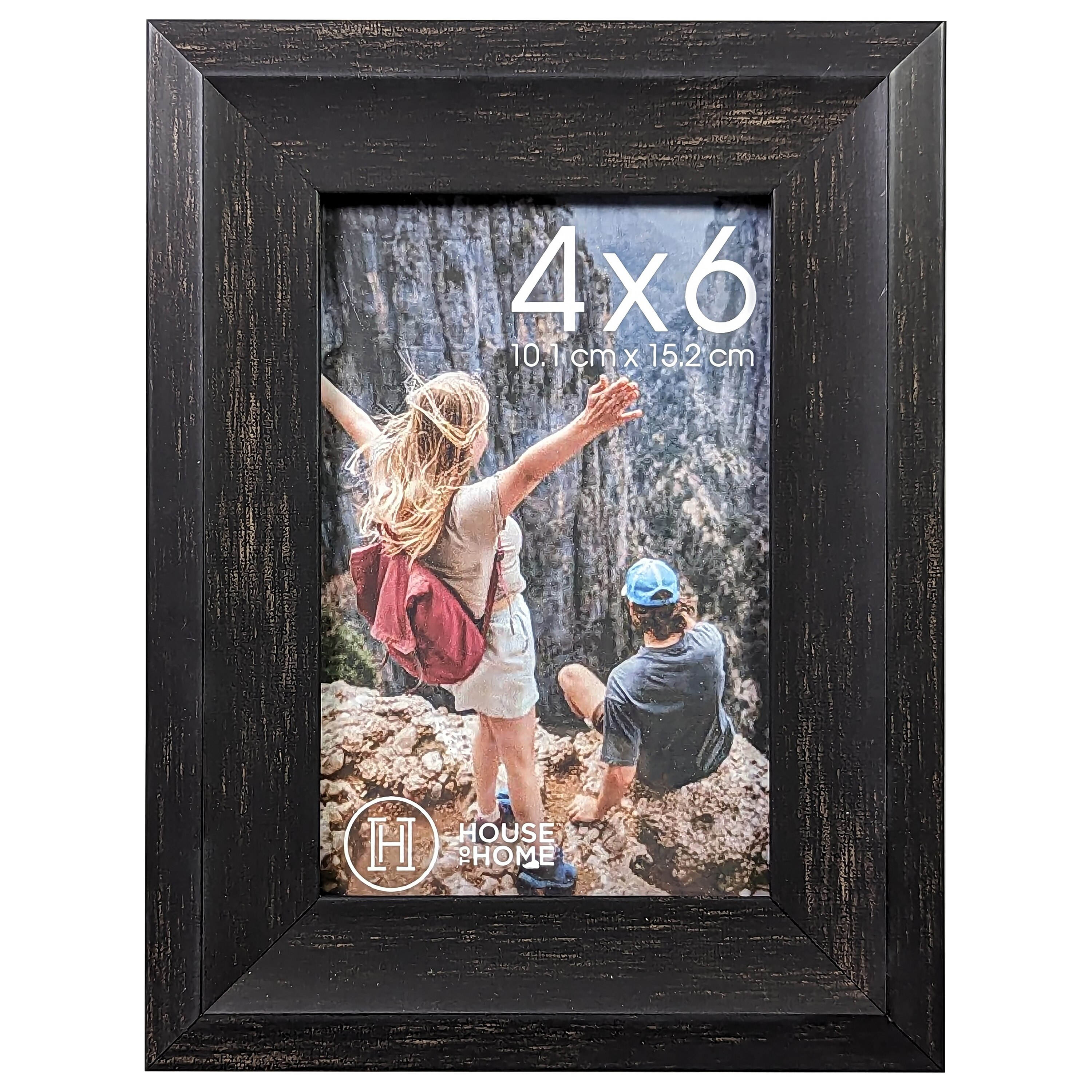 House to Home Black Wood Picture Frame, 4x6