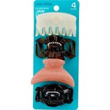 one+other All-Day Hold Jaw Clips, Assorted, Colors, 4 CT, thumbnail image 1 of 3