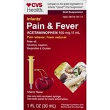 CVS Health Infants' Acetaminophen Pain Reliever & Fever Reducer Oral Suspension, Cherry, 1 FL OZ, thumbnail image 1 of 1