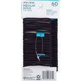 one+other Medium Hold Ponytailers, Black, 60 CT, thumbnail image 2 of 3