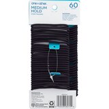 one+other Medium Hold Ponytailers, Black, 60 CT, thumbnail image 3 of 3