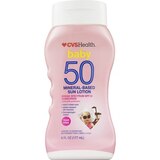 CVS Health Baby SPF 50 Mineral-Based Sun Lotion, 6 OZ, thumbnail image 1 of 3