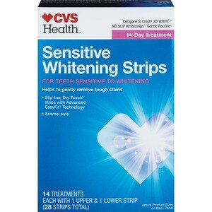 CVS Health Sensitive Teeth Whitening Strips, 14 Treatments