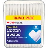 CVS Health Cotton Swabs Paper Stick, 50 CT, thumbnail image 1 of 2