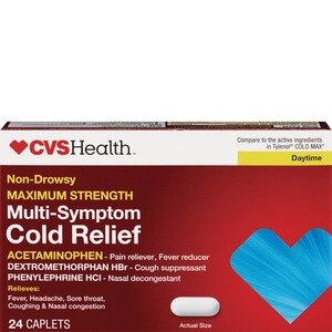 CVS Health Non-Drowsy Maximum Strength Cold Relief, 24 CT