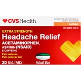 CVS Health Extra Strength Headache Relief Geltabs - Acetaminophen, Aspirin (NSAID) & Caffeine, thumbnail image 1 of 5