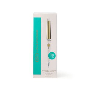 GSQ by GLAMSQUAD Adjustable Titanium Tapered Curling Wand, 1 IN to 1.25 IN