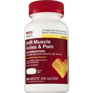 CVS Health 8HR Muscle Aches & Pain Acetaminophen 650 MG Tablets