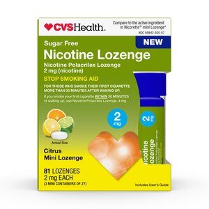 CVS Health Sugar Free Nicotine Lozenge, Citrus