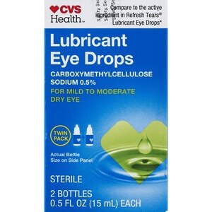 CVS Health Lubricant Eye Drops TwinPack, .5 fl oz