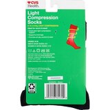 CVS Health Over-the-Calf Length Compression Socks Unisex, 1 Pair, Black, thumbnail image 2 of 2