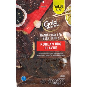 Gold Emblem Hand-Crafted Beef Jerky, Korean BBQ Flavor, 2.85 OZ