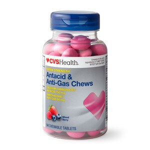 CVS Health Extra Strength Antacid & Anti-Gas Chewable Tablets