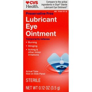 CVS Health Preservative Free Lubricant Eye Ointment, 0.12 OZ