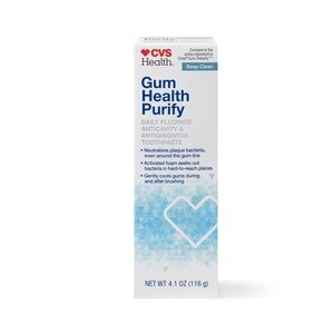 CVS Health Gum Health Purify Fluoride Toothpaste, Deep Clean, 4.1 OZ