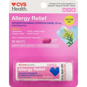 CVS Health Allergy Relief Diphenhydramine Tablets