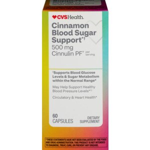 CVS Health Cinnamon Blood Sugar Support Capsules, 60 CT