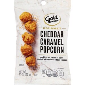 Gold Emblem Gourmet Cheddar Caramel Popcorn, 1.5 oz