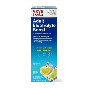 CVS Health Adult Eletrolyte Boost, Lemon Lime, .56 OZ, 6 Pack