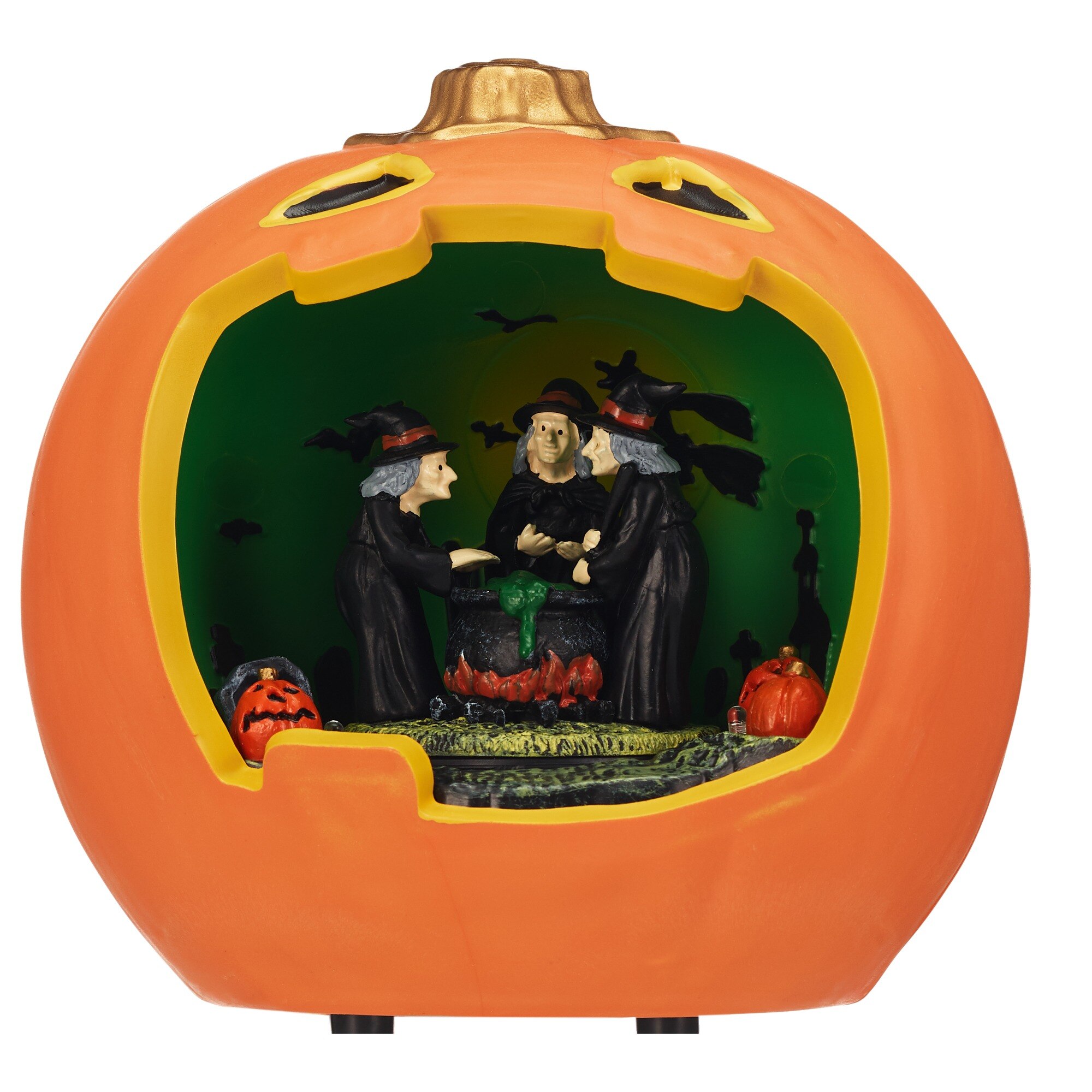 Spooky Village Animated LED Pumpkin Scene, Assorted