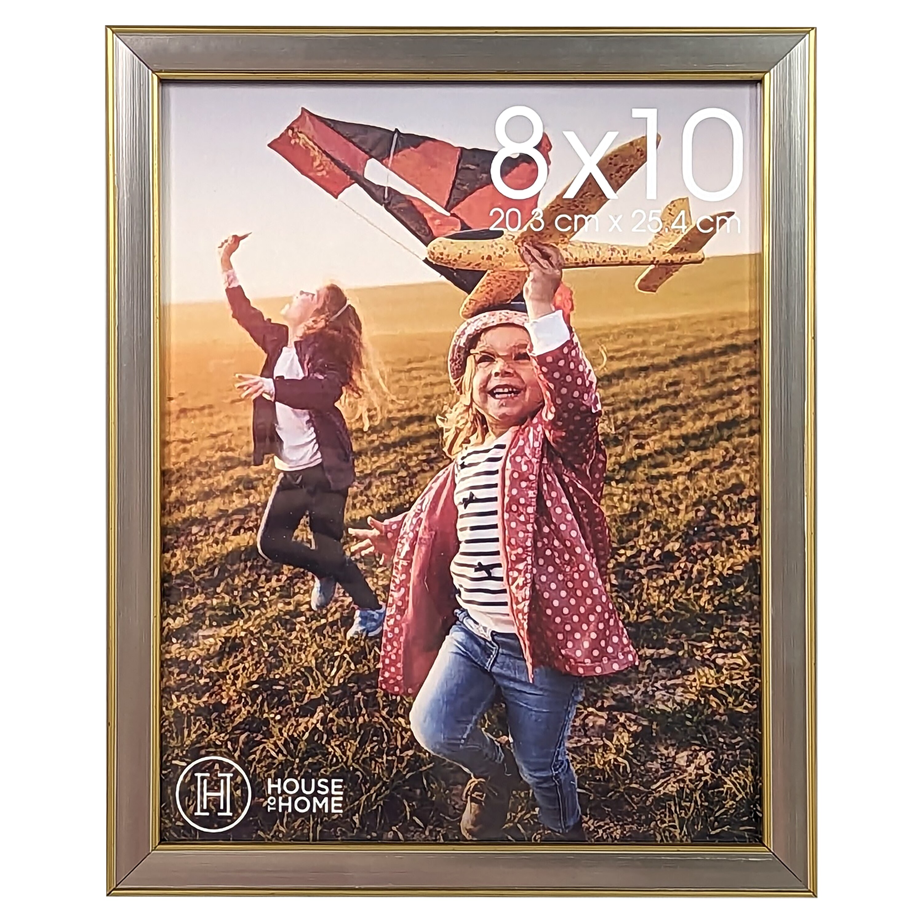 House to Home Two-Tone Metallic Picture Frame, 8x10